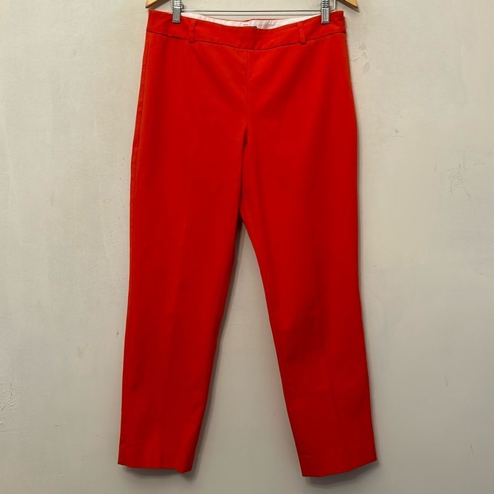 Talbots Orange Cropped Straight-Leg Pants